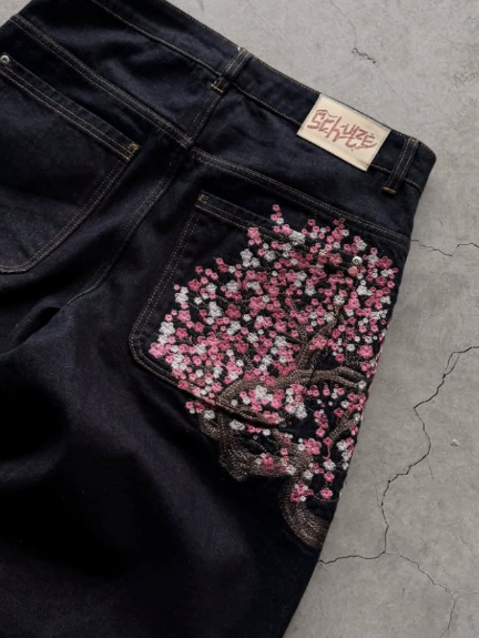 Cherry Blossom Jeans women